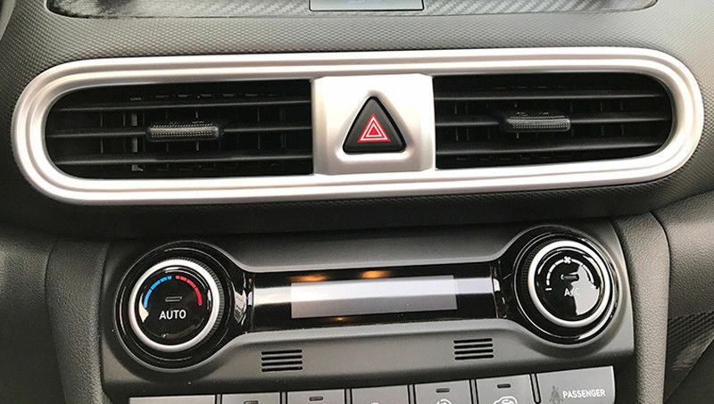 Passend für Hyundai Kona Mittelkonsole Blenden Abdeckung Zierrahmen Silber