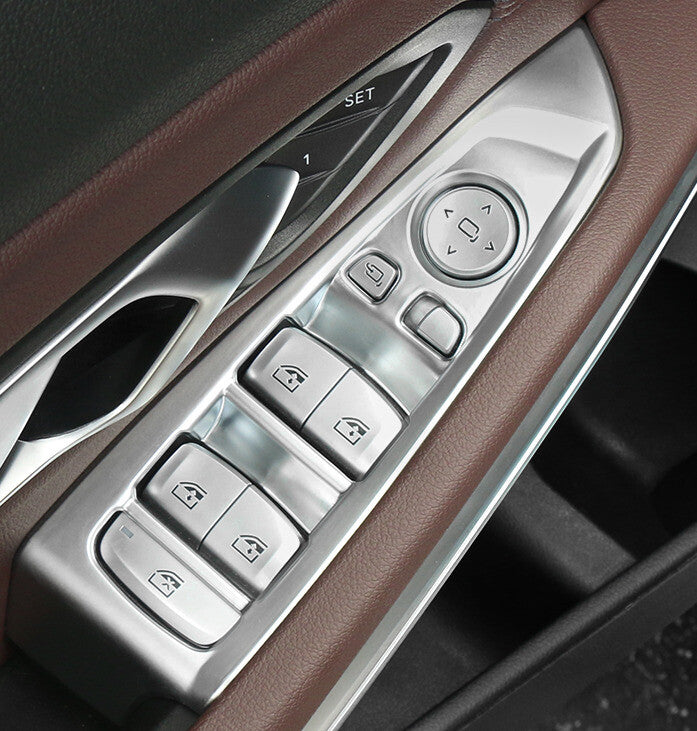 Passend für 3x Mercedes Benz A GLA CLA Mittelkonsole Carbon Blende Zierrahmen
