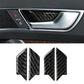 Passend für Audi A6 C6 4F 2005-2011 Türgriff Blenden Carbon Zierblenden