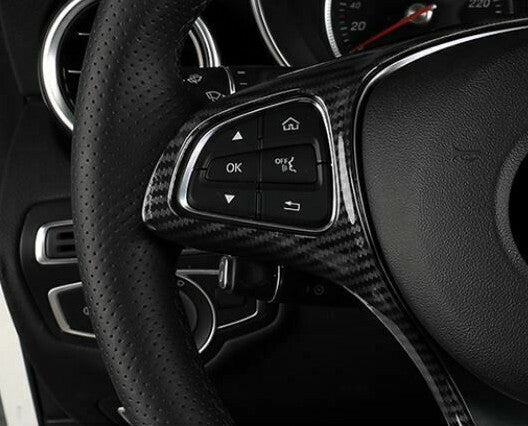 Passend für Mercedes Benz A B C E GLA CLA GLC GLS GLE V Lenkradblende Carbon