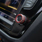 Passend für 2x VW Tiguan T-Roc T-Cross Passat Ringe Radio Lautstärke Volume Rot