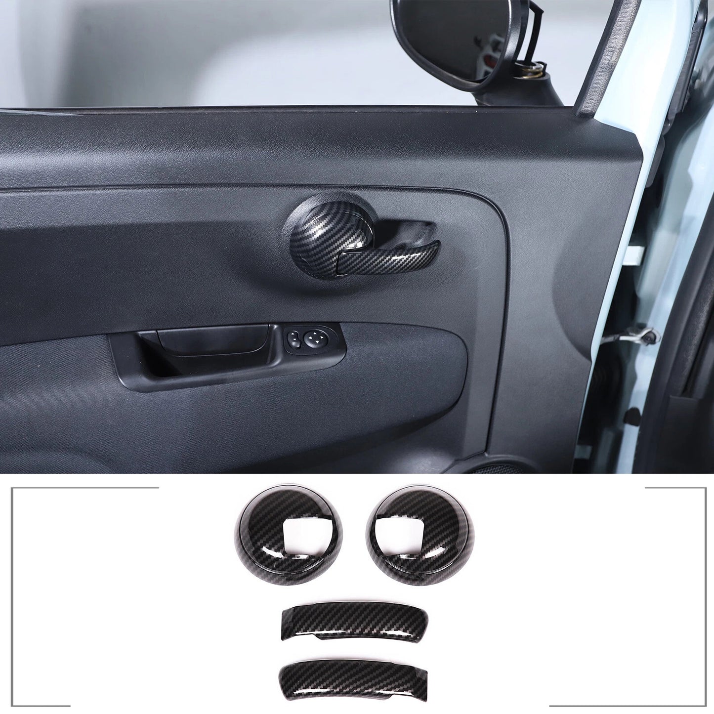 Passend für Fiat 500 Abarth 595/695 Türgriff Blenden