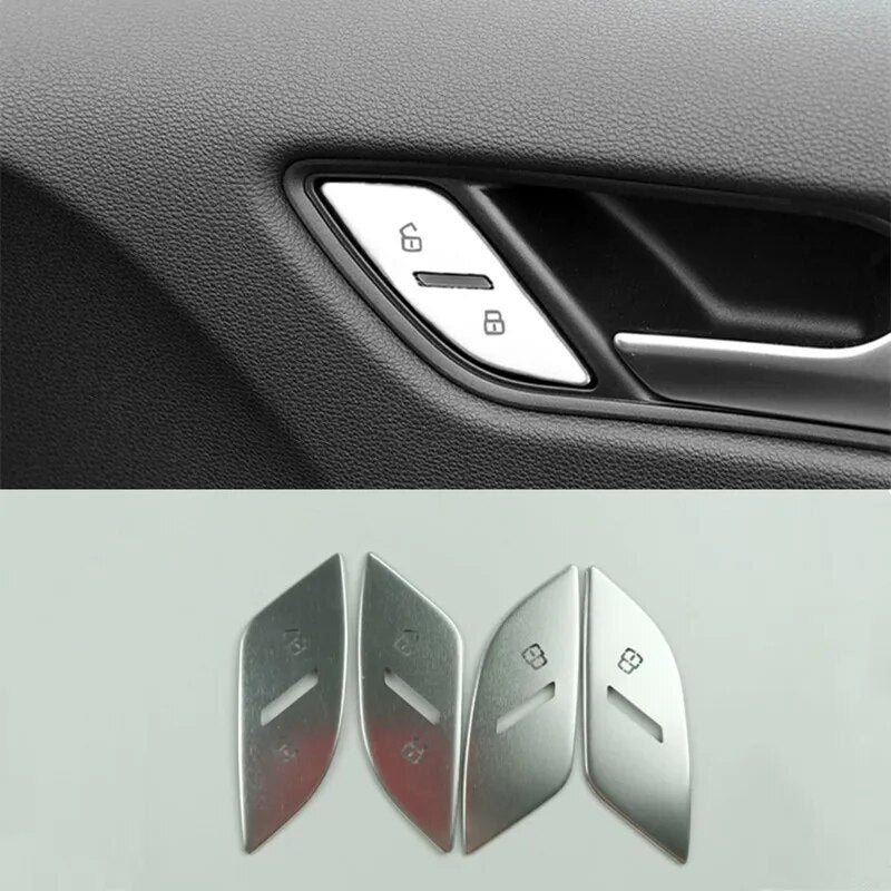 Passend für Audi A3 8V 2017-20 Tasten Blende Abdeckung Rahmen Silber
