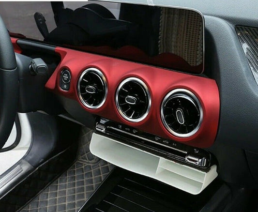 Passend für Mercedes Benz B W247 Rot Blende Klima Mittelkonsole Cockpit Cover