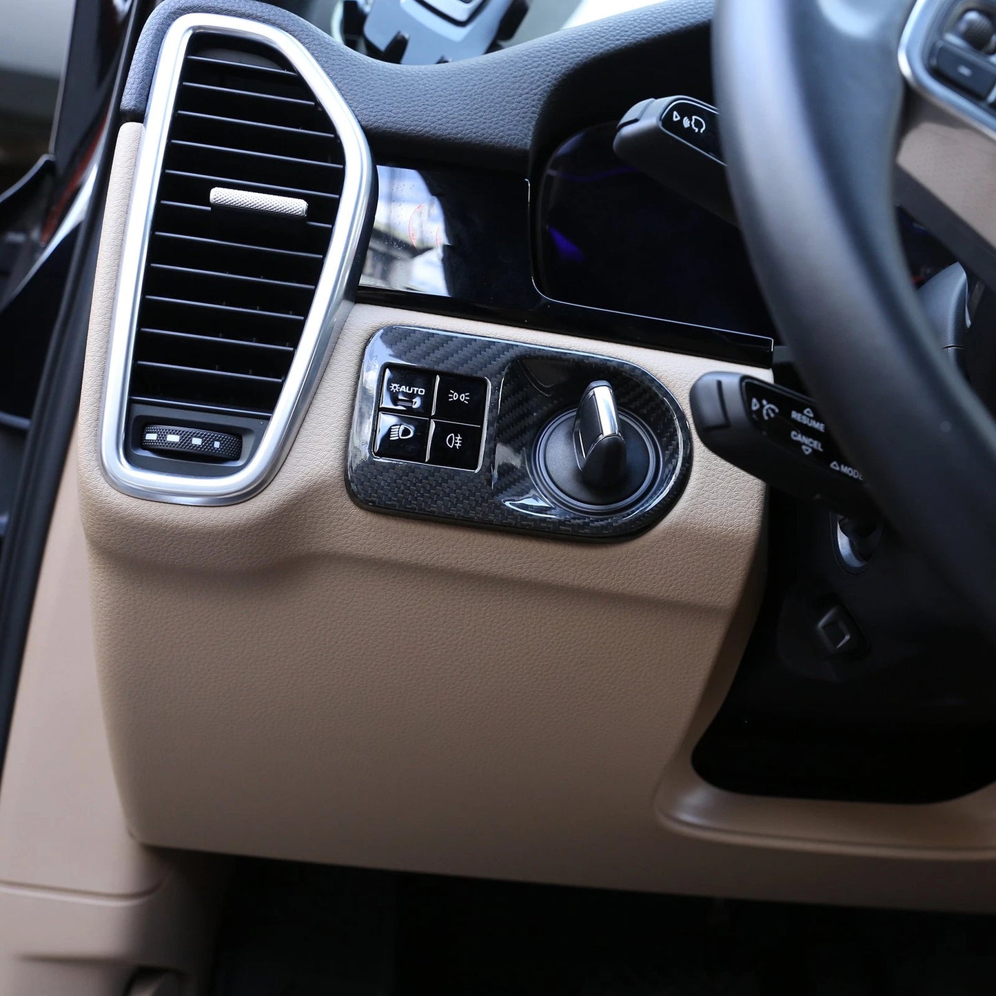 Passend für Porsche Cayenne 2019-2023 Lichtschalter Blende