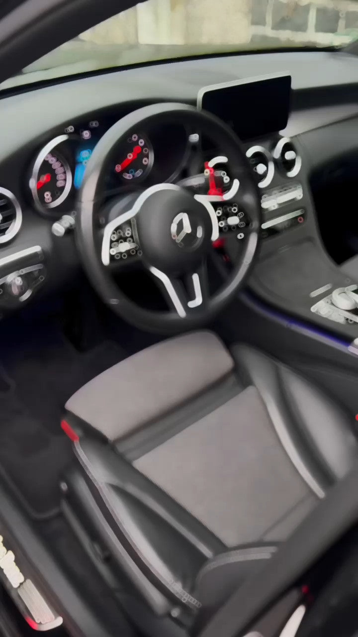 Passend für Luxus Wildleder Mittelkonsole Schalttafel Passend Für Mercedes Benz C W205 GLC