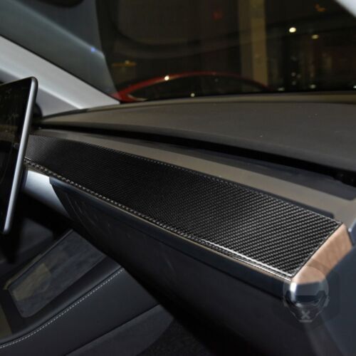 Passend für Tesla Model 3 Model Y Armaturenbrett Blenden Abdeckung Carbon