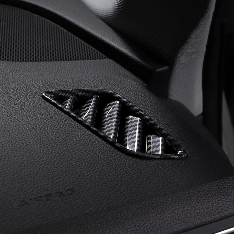 Passend für Audi A4 B9 2017-22 Lüftung Blenden Abdeckungen Rahmen Carbon