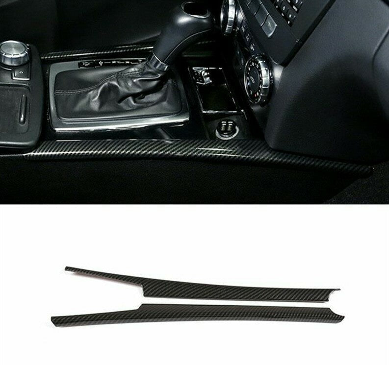 Passend für Mercedes Benz W204 Mittelkonsole Blende Carbon Rahmen Getriebe Cover