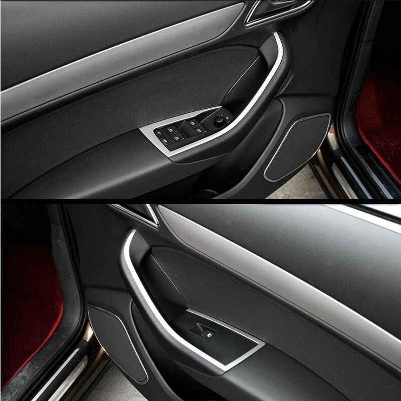 Passend für Audi Q3 Türgriffeblenden Rahmen Blenden für die Tür in Edelstahl