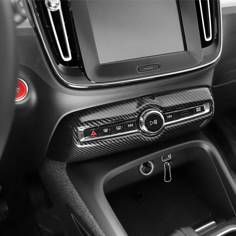 Passend für Volvo XC 60 Mittelkonsole Rahmen Blenden Carbon Abdeckung