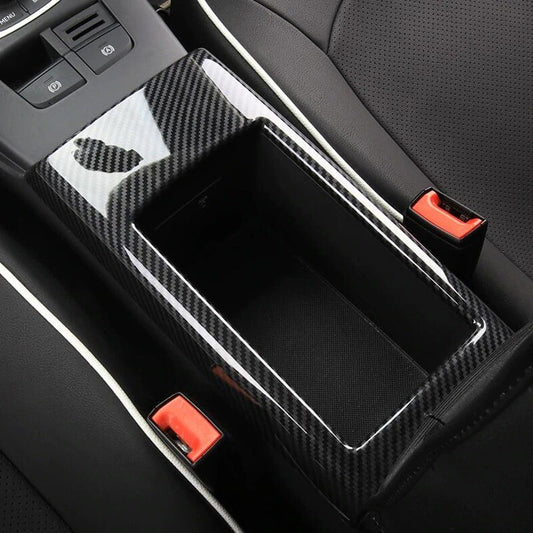 Passend für Audi A3 Mittelkonsole Abdeckung Armlehne Rahmen Schutz Blende Carbon