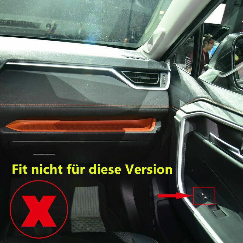 Passend für Toyota Rav4 Fensterheber Blenden Abdeckung Zierrahmen Carbon