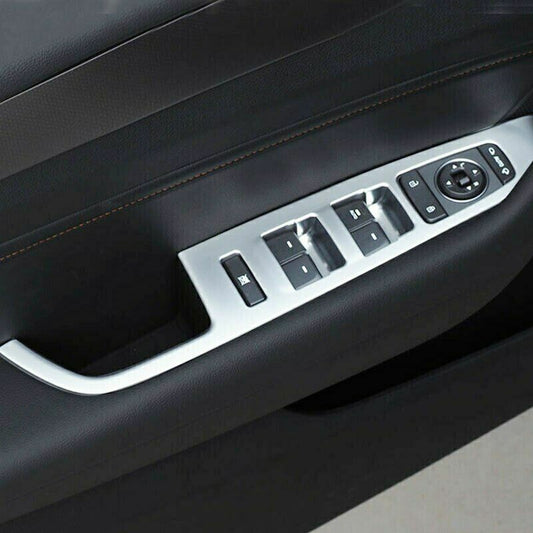 Passend für HYUNDAI SONATA I45 2015 2016 Fensterheber Blenden Rahmen in Silber