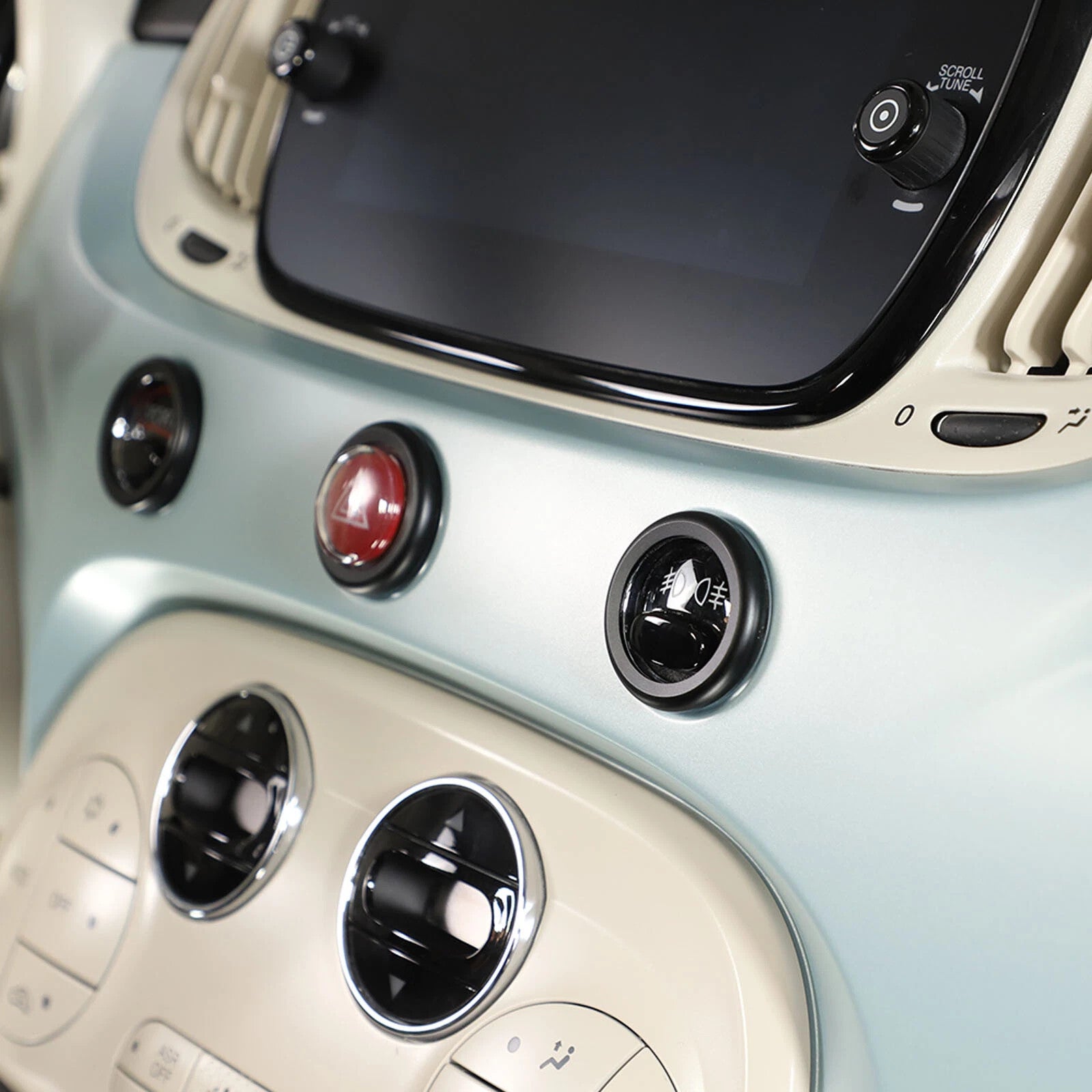 Passend für Fiat 500 Mittelkonsole Blende