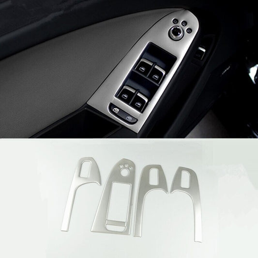 Passend für Audi A4 A5 Fensterheber Rahmen Blenden Edelstahl Zierrahmen