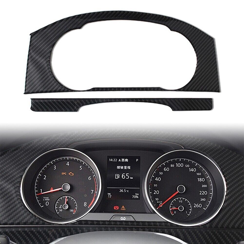 Passend für VW Golf 7 Tacho Tachometer Rahmen Abdeckung Zierrahmen Carbon