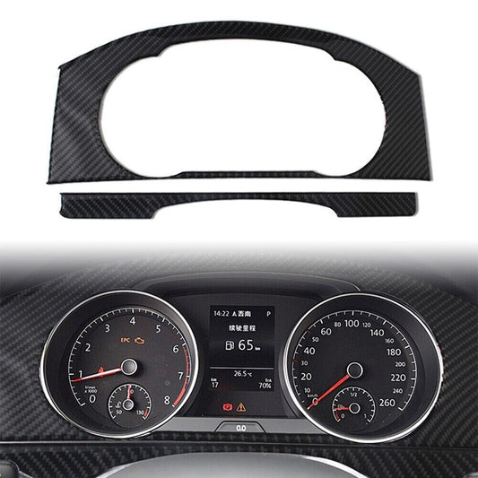 Passend für VW Golf 7 Tacho Tachometer Rahmen Abdeckung Zierrahmen Carbon