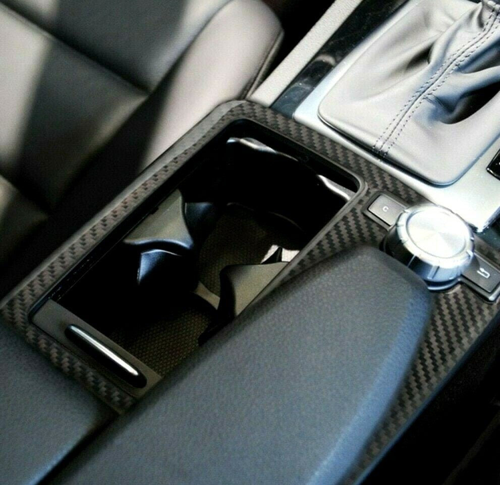 Passend für Mercedes Benz W204 W212 Carbon Mittelkonsole Rahmen Blende Schutz