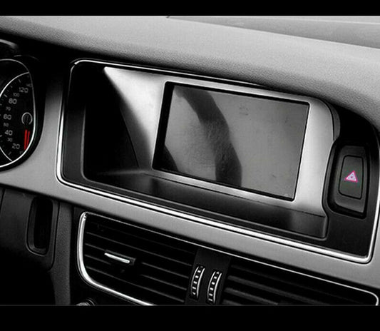 Passend für Audi A4 A5 Bildschirmrahmen Blende für Bildschirm aus Edelstahl