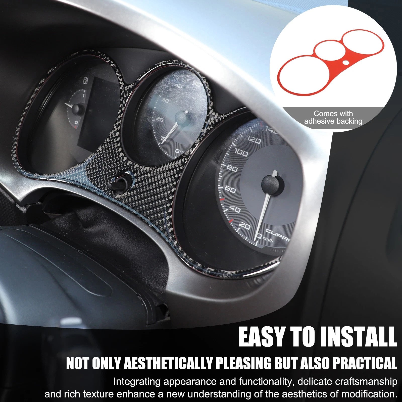 Passend für Seat Leon 2008-2012 Armaturenbrett Blende