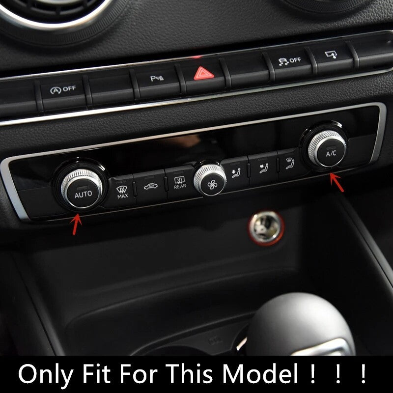 Passend für Audi A3 8V S3 Radio Knopf Regler Blenden Abdeckung Rahmen