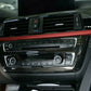 Passend für BMW 3 F30 F34 2013 - 2019 Radio Blende Carbon Rahmen Rahmen Schutz