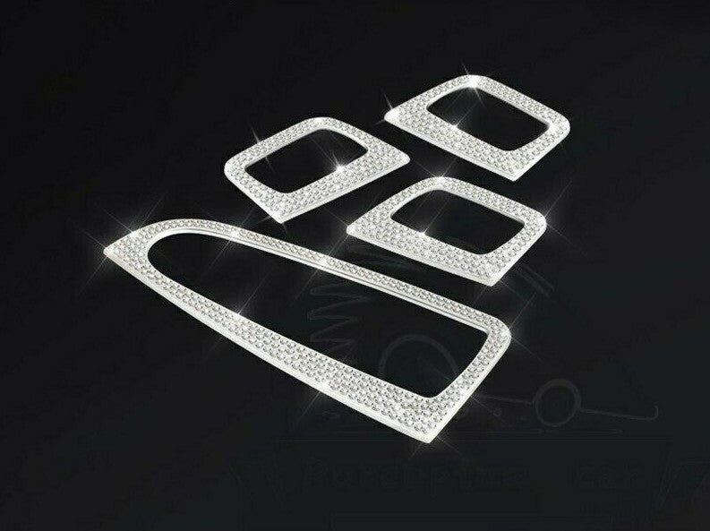 Passend für Mercedes C GLC Strass Glitzer Command Fensterheber Blende