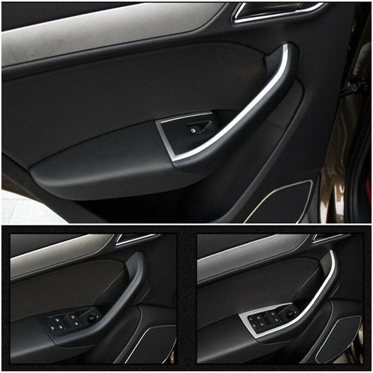Passend für Audi Q3 Türgriffeblenden Rahmen Blenden für die Tür in Edelstahl
