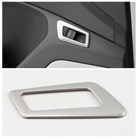 Passend für VW T-Roc TDI TSI Rline Edelstahl Schalter Knopf Blende Silber Rahmen
