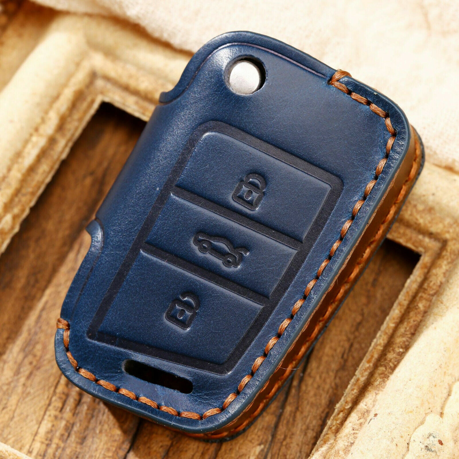 Passend für VW Golf 7 Schlüsselcover Schlüssel Abdeckung Hülle