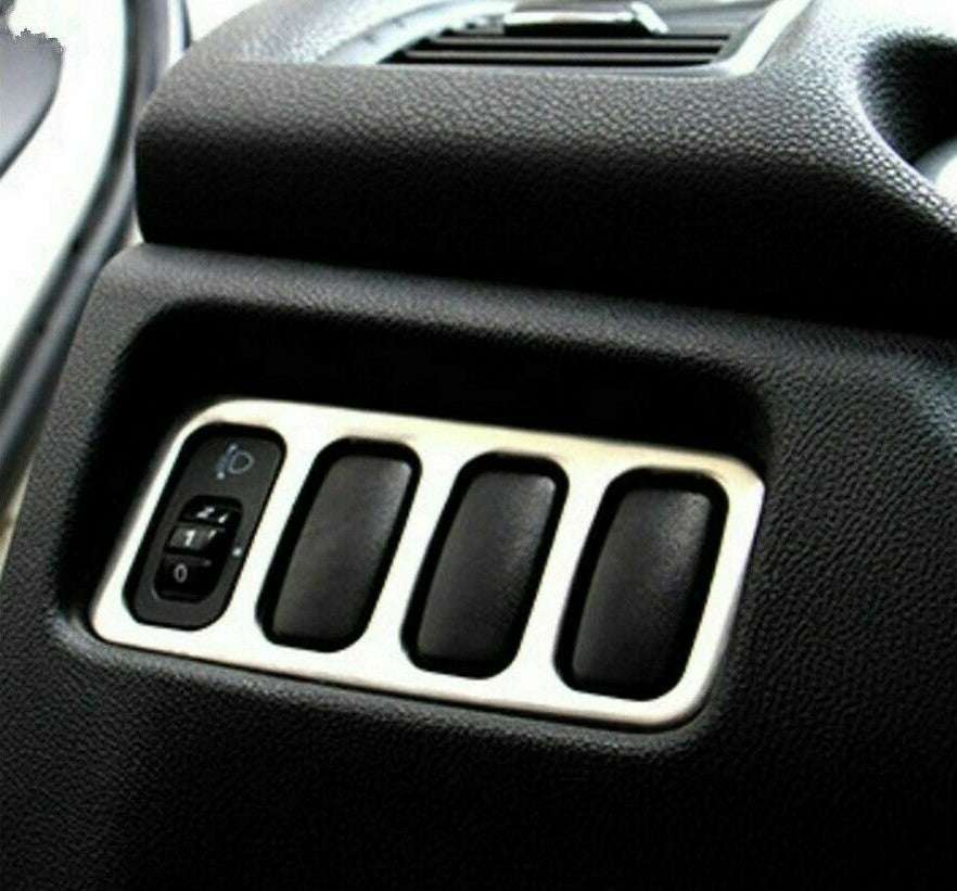 Passend für Mitsubishi ASX Outlander Edelstahl Blende Abdeckung Lichtschalter
