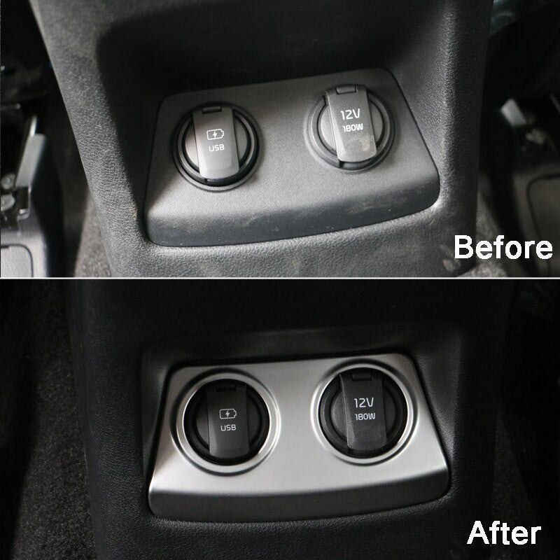 Passend für KIA Sportage Zigarettenanzünder Blende Rahmen Zierrahmen