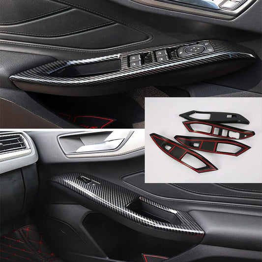 Passend für Ford Focus Fensterheber Blenden Abdeckung Rahmen Carbon