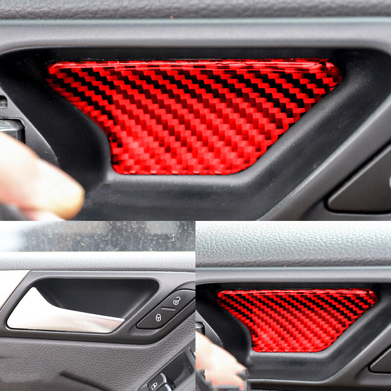 Passend für Golf 6 MK6 Türgriff Blenden Abdeckung Rahmen Rot