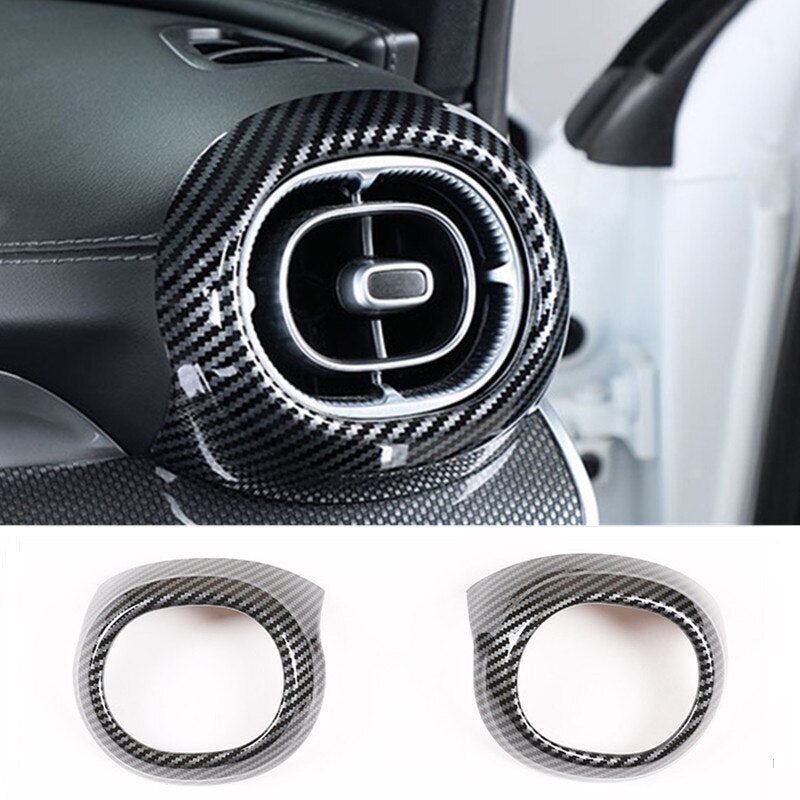 Passend für Mercedes C Class W206 2022 Lüftung Blenden Abdeckungen Rahmen Carbon