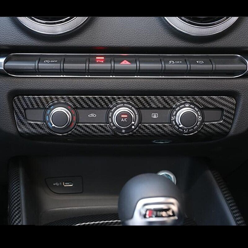 Passend für Audi A3 8V 2014-2018 Carbon Rahmen für Lüftungsregler Regler Lüftung