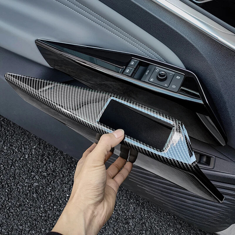 Passend für VW ID3 ID4 Fensterheber Blenden Rahmen Carbon