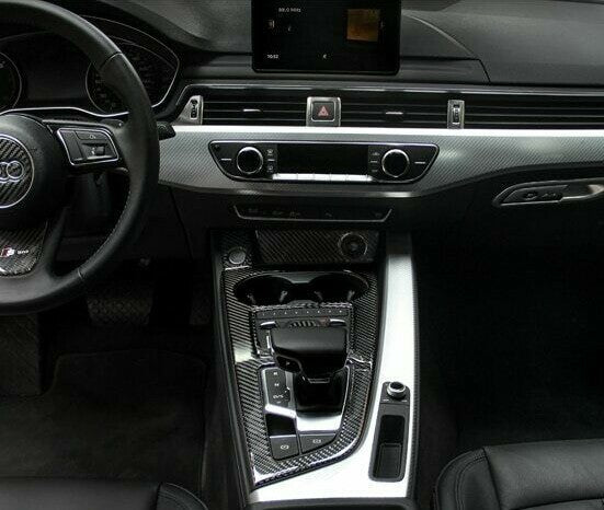 Passend für Schalttafel Becherhalter Blende Carbon Passend Für Audi A4 S4 RS4 B9 Sline A5 S5
