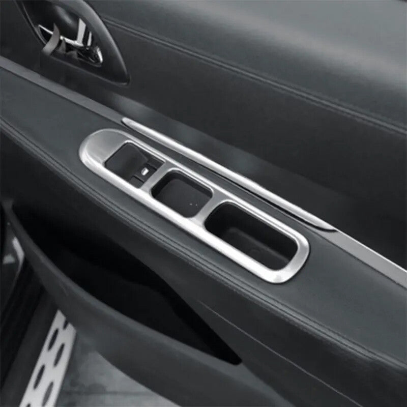 Passend für Peugeot 3008 Fensterheber Rahmen Blenden Silber Abdeckungen