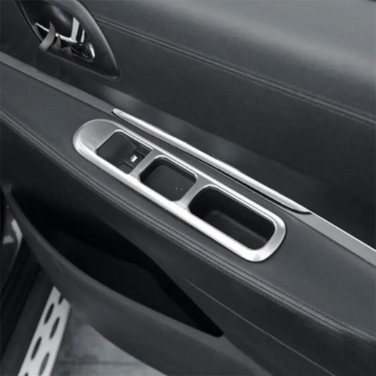 Passend für Peugeot 3008 Fensterheber Rahmen Blenden Silber Abdeckungen