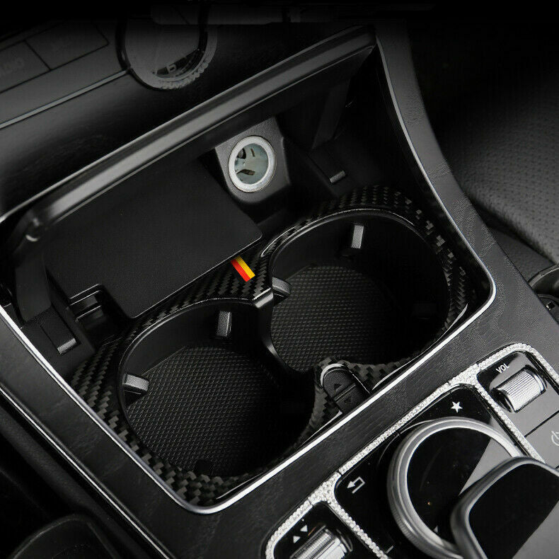 Passend für Mercedes C Klasse W205 Mittelkonsole Blende Rahmen Abdeckung Carbon