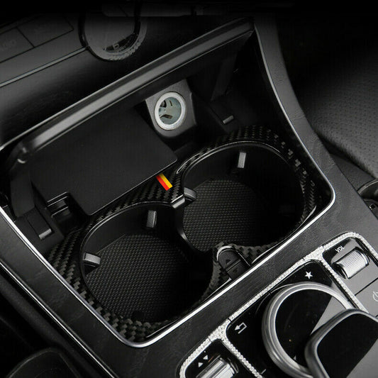 Passend für Mercedes C Klasse W205 Mittelkonsole Blende Rahmen Abdeckung Carbon