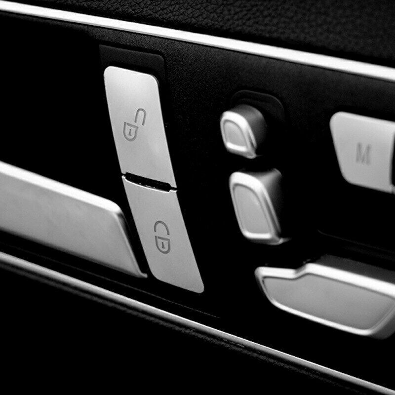Passend für Mercedes Benz GLA CLA C E Türverriegelung Blenden Silber