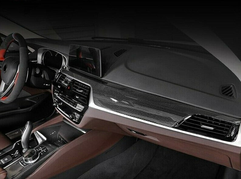 Passend für BMW 5 5er G30 G31 Carbon Cockpit Leiste Mittelkonsole Rahmen Blende