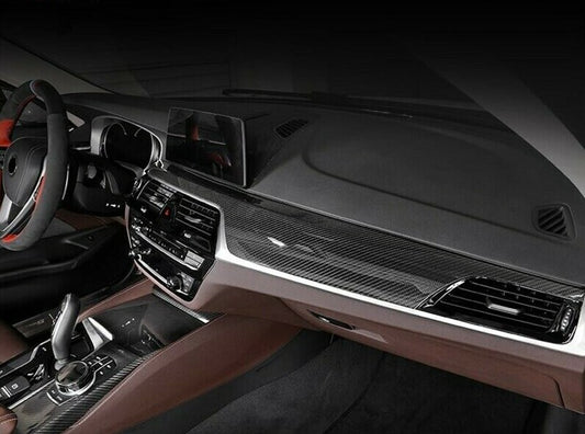 Passend für BMW 5 5er G30 G31 Carbon Cockpit Leiste Mittelkonsole Rahmen Blende