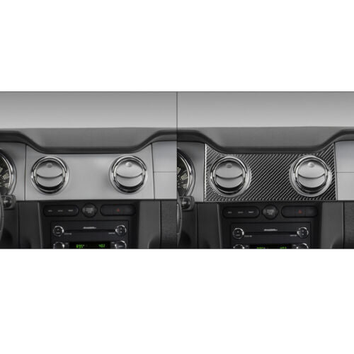 Passend für Ford Mustang 05-09 Mittelkonsole Lüftung Blenden Abdeckung Carbon