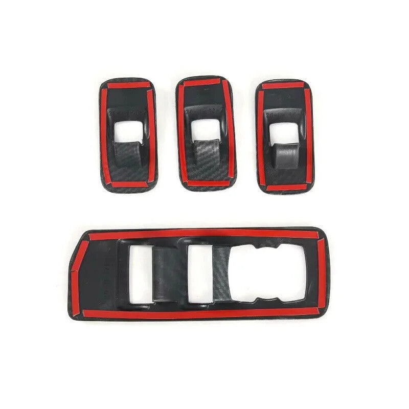 Passend für Ford F150 F-150 2015-2020 Fensterheber Rahmen Blenden Carbon