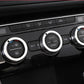 Passend für VW Tiguan T-Roc T-Cross Passat Ringe Heizungsregler Klima Silber