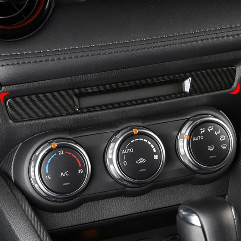 Passend für Mazda CX-3 CX3 2015-21 Mittelkonsole Blende Abdeckung Rahmen Carbon
